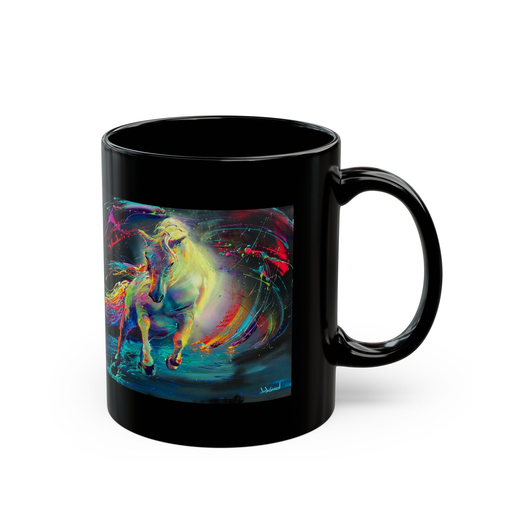 Still Running Against the Wind Black Coffee Cup (11oz & 15oz)
