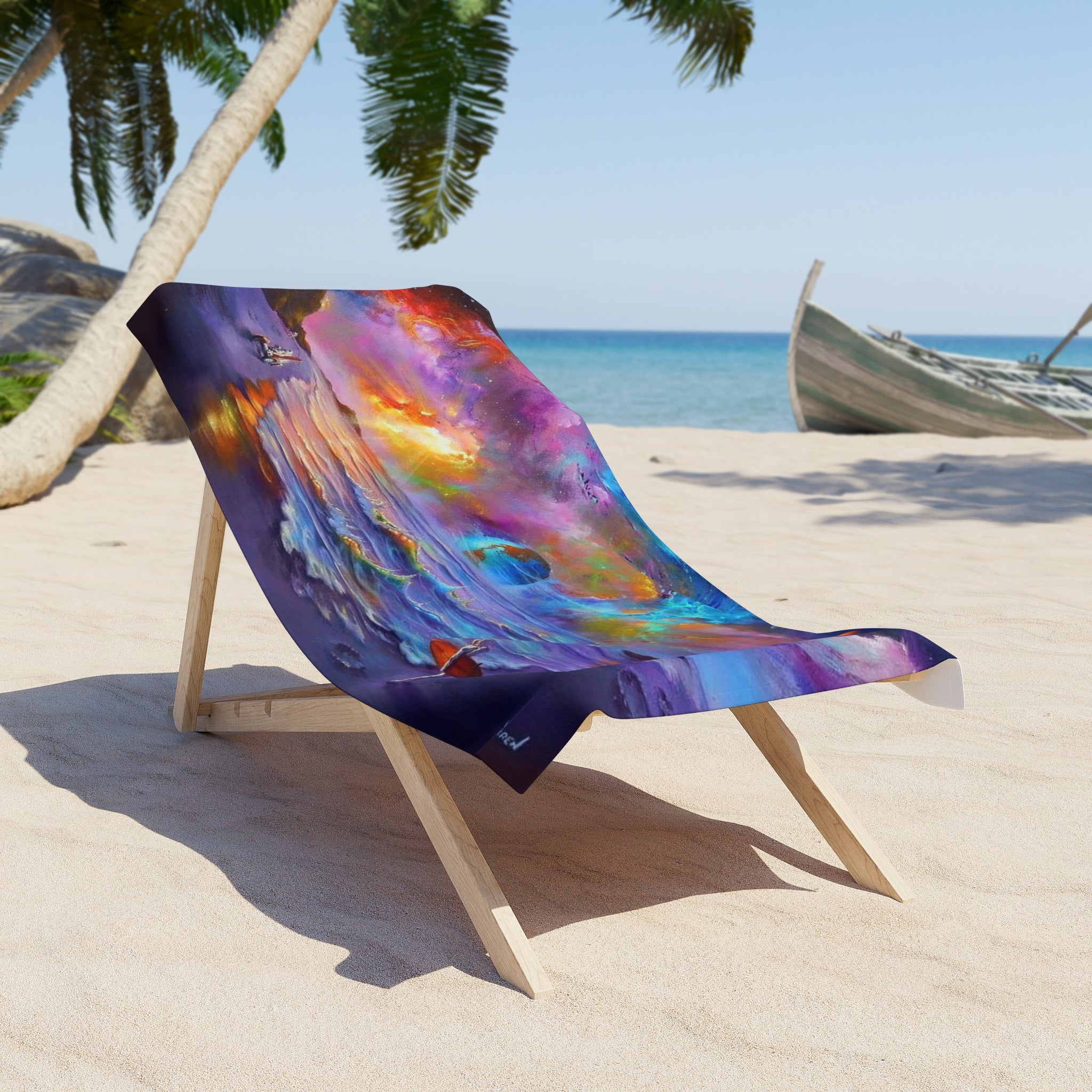 Surfing Safari Beach Towel — 30"x60"