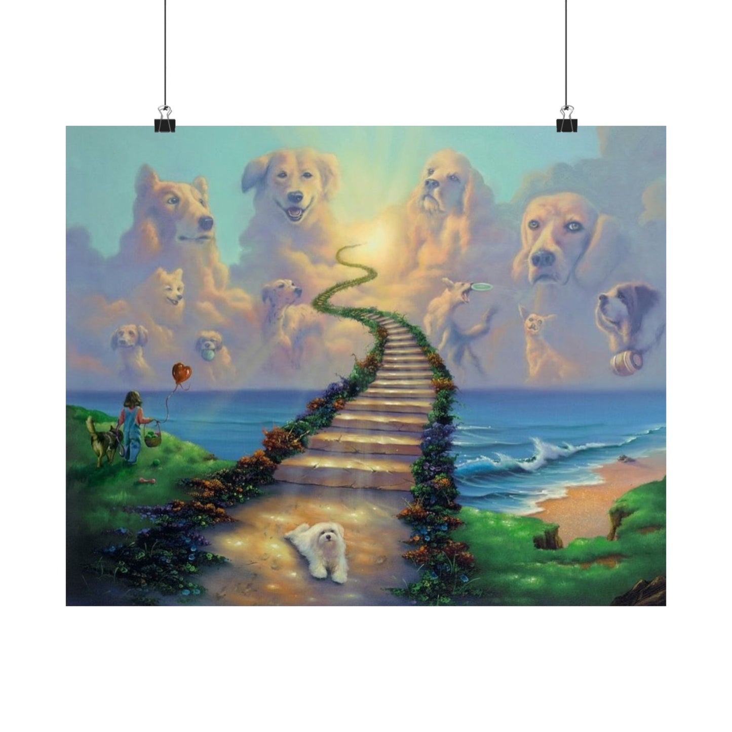 All Dogs Go To Heaven Poster (satin)